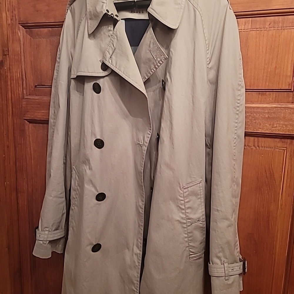 Burberry Brit Mens Beige Trench Coat Size XL